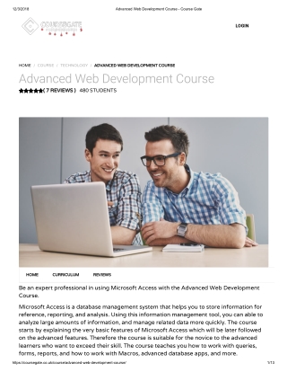 Advanced Web Development Course - Course Gate