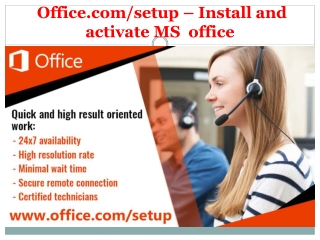 office.com/setup - Install and Activate MS office