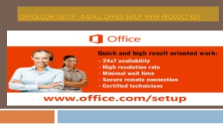 Office.com/setup - Install Office Setup with Product Key