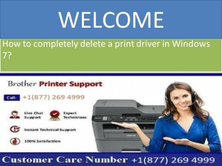 How to completely delete a print driver in Windows 7?