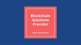 Blockchain Solutions Provider