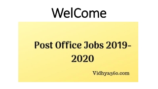 Apply For Post Office Jobs 2019-2020 | Check Latest India Post Recruitment