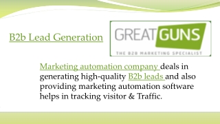 B2b Lead Generation