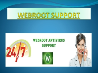 Webroot support