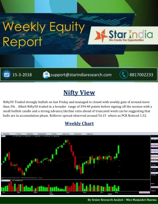 Weekly Equity Report