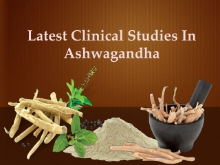 Latest Clinical Studies In Ashwagandha