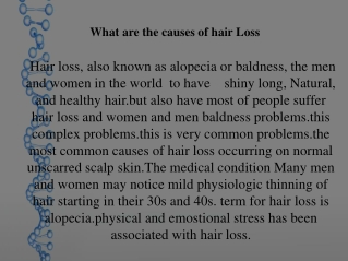 What types of doctors treat hair loss?