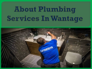 About Plumbing Services In Wantage