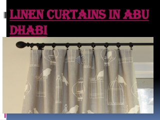 Linen Curtains Dubai