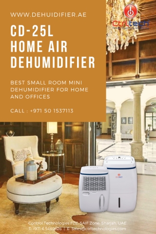Home air dehumidifier CD-25L. Mini dehumidifier, Room dehumidifier