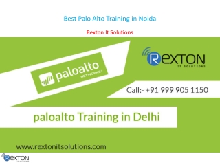 Best Palo Alto Training in Noida