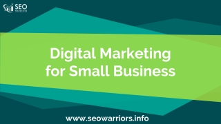 Digital marketing for small business