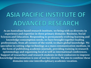 Academic And Business Research Institute-Apair.org.au