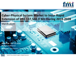 Cyber-Physical System Market to Partake Significant Development at 8.7% CAGR During 2018-2028