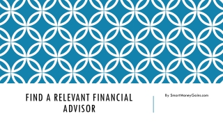 Find a Relevant Financial Advisor