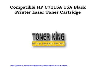 Compatible HP C7115A 15A Black Printer Laser Toner Cartridge