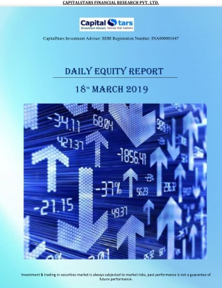 Daily Equity Reports 18 March 2019