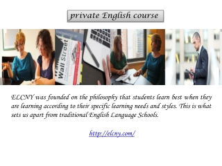 private English course