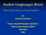 Analisis Lingkungan Bisnis