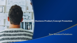 Best Quality Business Product/Concept Promotion