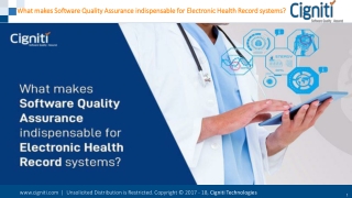 What makes Software Quality Assurance indispensable for Electronic Health Record systems?