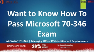 70-346 Exam Dumps Question Answers 2019 Microsoft 70-346 PDF