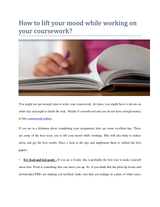 Cheap coursework writer