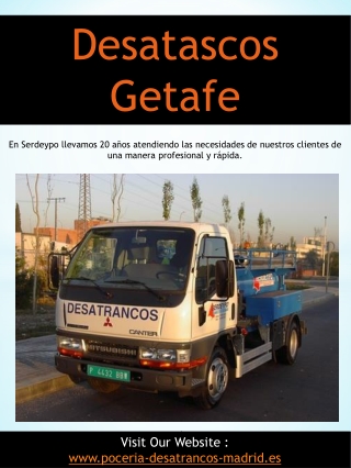 Desatascos getafe