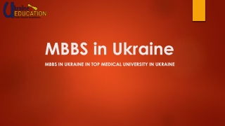 MBBS in Ukraine