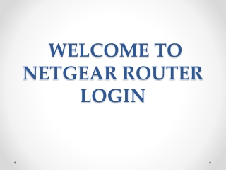 how to configure Netgear Router Login