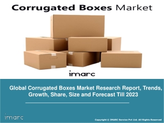 Corrugated Boxes Market: Global Trends, Share, Size, Regional Analysis and Forecast Till 2023