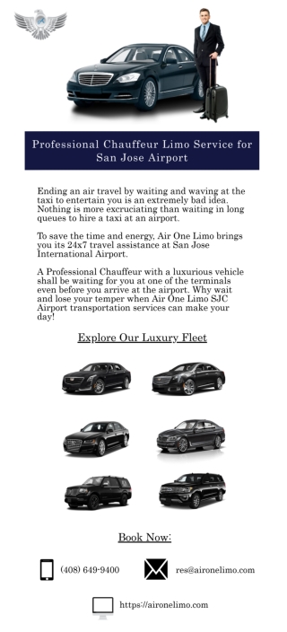 Professional Chauffeur Limo Service for San Jose Airport