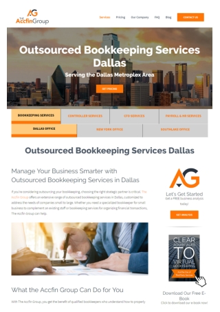 Outsourced Bookkeeping Services in Dallas