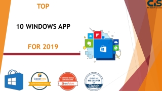 Top 10 Windows Application for 2019