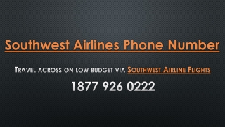 Travel across on low budget via Southwest Airline Flights- Free PDF