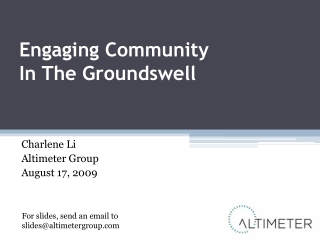 ASAE "Engaging Community" - Expanded Version