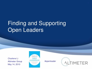 Finding and Supporting Your Open Leaders