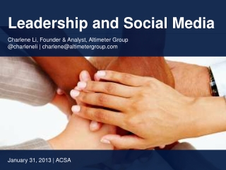 Leadership and Social Media in Education