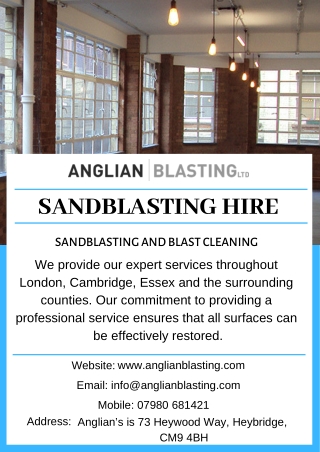 Mobile Sandblasting Hire In Essex