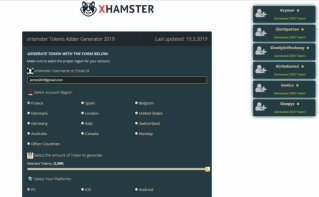 xHamster Tokens Adder Online Generator 2019