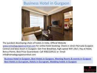 Business Hotel in Gurgaon