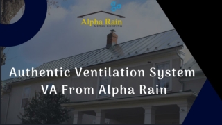 Ridge Vent and Under-Eave Venting