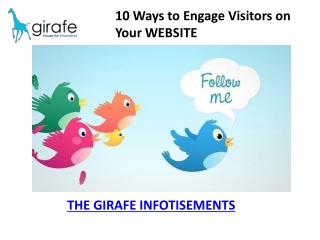 10 Ways to Engage Visitors on Your WEBSITE