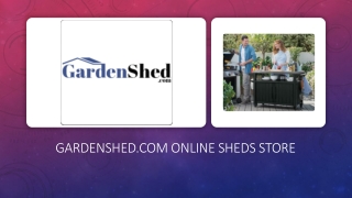 Buy High-Quality Small Garden Sheds Online From gardenshed.com