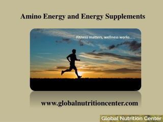 Amino Energy and Energy Supplements