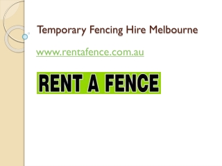 Temporary Fencing Hire Melbourne