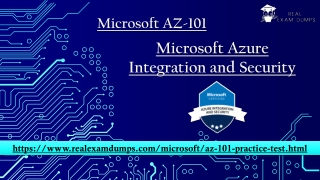 Get Latest AZ-101 Exam Study Material - AZ-101 Dumps PDF - Realexamdumps.com