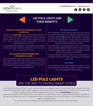 LED Pole Lights - Secret To Having Smart Cities!