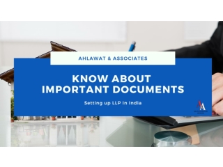 Important Documents For Setting up LLP In India