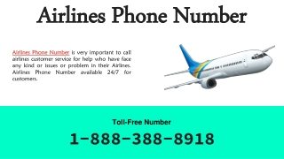 Airlines Phone Number - Book Flights Ticket by Experts!
